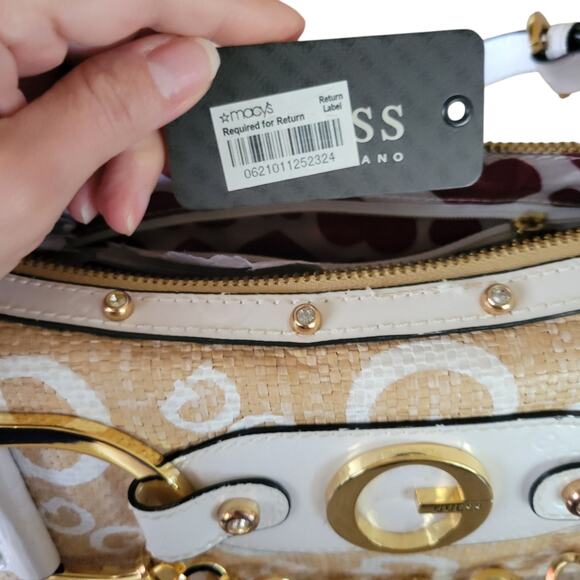 NWT Guess Y2K Vintage Monogram Baguette Shoulder Bag Early 2000’s Summer Season - Picture 4 of 16